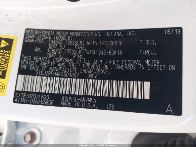 Toyota Highlander Xle Image 14