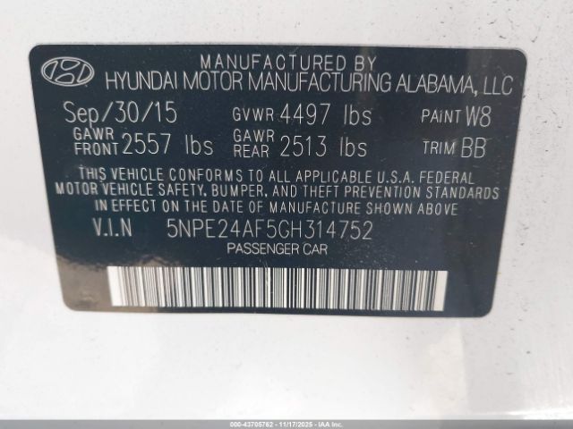 Hyundai SONATA Se Image 9